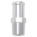 Picture of Edelbrock Hose End Straight 1-2In NPT to 3-4In Barb Clear Anodize