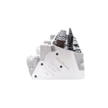 Picture of Edelbrock Cylinder Head Pontiac Performer D-Port 87cc Chambers for Hydraulic Roller Cam Complete
