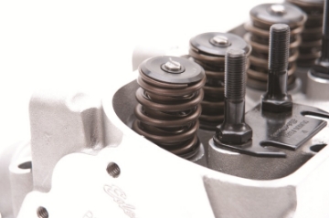 Picture of Edelbrock Cylinder Head Pontiac Performer D-Port 87cc Chambers for Hydraulic Roller Cam Complete