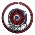 Picture of Edelbrock Air Filter Pro-Flo Series Conical 10In Tall Red-Chrome