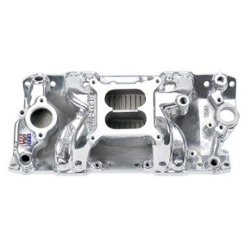 Picture of Edelbrock Polished S-B Chevy RPM Air-Gap Manifold