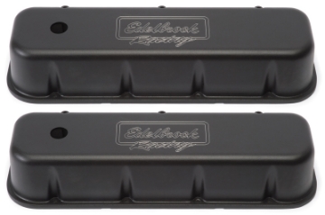 Picture of Edelbrock Valve Cover Victor Series Chevrolet 1965 and Later 396-502 V8 Tall Black