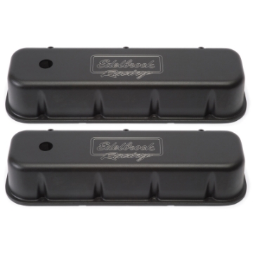 Picture of Edelbrock Valve Cover Victor Series Chevrolet 1965 and Later 396-502 V8 Tall Black