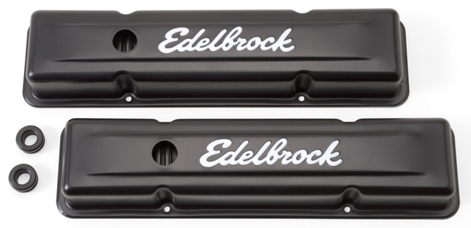 Picture of Edelbrock Valve Cover Signature Series Chevrolet 1959-1986 262-400 CI V8 Low Black