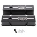 Picture of Edelbrock Valve Cover Racing Series Chevrolet 1959-1986 262-400 CI V8 Tall Black