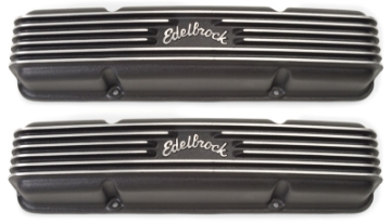 Picture of Edelbrock Valve Cover Classic Series Chevrolet 1959-1986 262-400 CI V8 Black