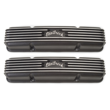 Picture of Edelbrock Valve Cover Classic Series Chevrolet 1959-1986 262-400 CI V8 Black
