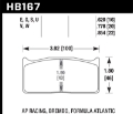 Picture of Hawk Brembo 16mm DTC-60 Race Brake Pad Sets