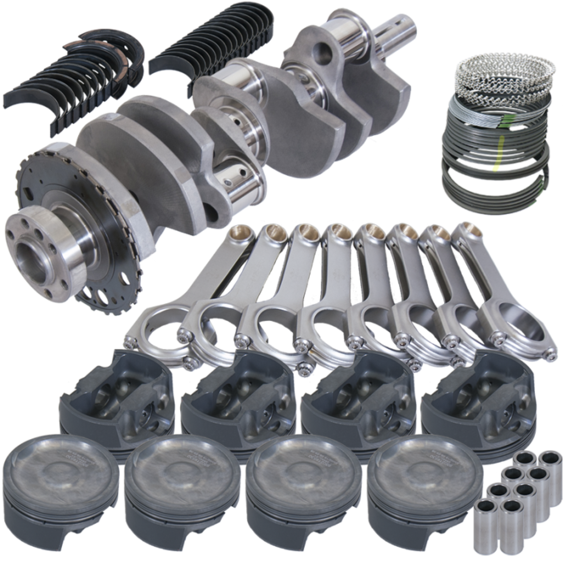 Picture of Eagle Chevy LS3-LS4 3-905in Bore +26-00cc Dish -125in OS Rotating Assembly Kit w- 24 Tooth Reluctor