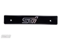 Picture of Turbo XS 15-17 Subaru WRX-STi Billet Aluminum License Plate Delete Black Machined STi Logo