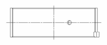 Picture of ACL Nissan SR20DE-DET 2-0L 0-025mm Oversized High Performance Rod Bearing Set - 17mm wide