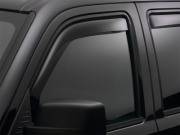 Picture of WeatherTech 2016+ Fiat 500X Front Side Window Deflectors - Dark Smoke