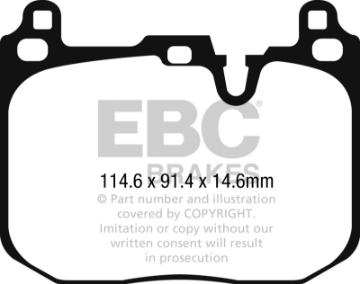 Picture of EBC 2014+ Mini Cooper John Cooper Works Ultimax2 Front Brake Pads