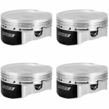 Picture of Manley Mitsubishi Evo VIII-IX 4G63-4G63T 86mm Bore 8-5:1 Comp Ratio -12-1cc Dish T-T Piston Set