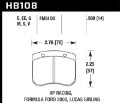 Picture of Hawk AP Racing 14mm Blue 9012 Race Brake Pads