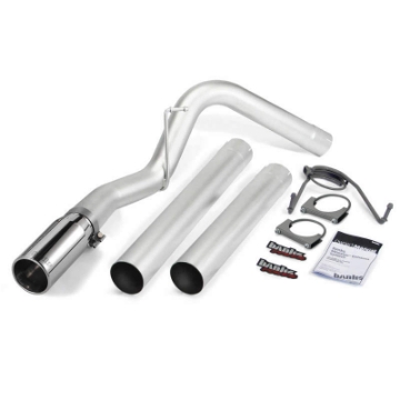 Picture of Banks Power 14-17 Ram 6-7L CCLB MCSB Monster Exhaust System - SS Single Exhaust w- Chrome Tip