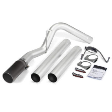 Picture of Banks Power 14-17 Ram 6-7L CCLB MCSB Monster Exhaust System - SS Single Exhaust w- Black Tip
