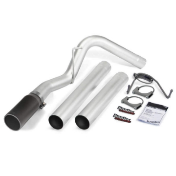 Picture of Banks Power 14-17 Ram 6-7L CCLB MCSB Monster Exhaust System - SS Single Exhaust w- Black Tip