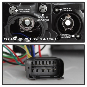 Picture of Spyder 12-14 BMW F30 3 Series 4DR Projector Headlights - LED DRL - Black PRO-YD-BMWF3012-DRL-BK