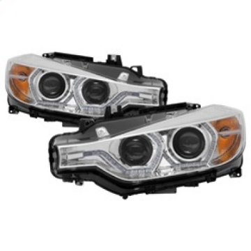 Picture of Spyder 12-14 BMW F30 3 Series 4DR Projector Headlights - LED DRL - Chrome PRO-YD-BMWF3012-DRL-C
