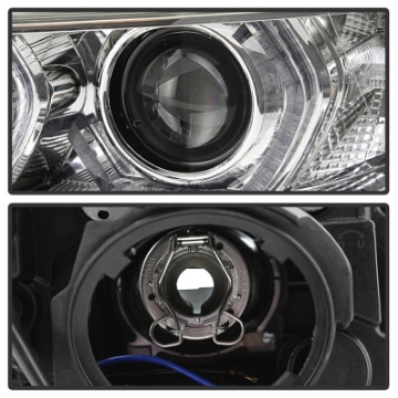Picture of Spyder 12-14 BMW F30 3 Series 4DR Projector Headlights - LED DRL - Chrome PRO-YD-BMWF3012-DRL-C