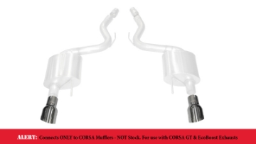 Picture of Corsa 2015-2025 Ford Mustang GT 3-0in Inlet - 4-5in Outlet Polished Tip Kit For Corsa Exhaust Only