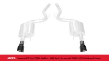 Picture of Corsa 2015-2025 Ford Mustang GT 3-0in Inlet - 4-5in Outlet Black PVD Tip Kit For Corsa ExhaustOnly