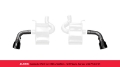 Picture of Corsa 2016-24 Chevy Camaro SS 2-75in Inlet - 4-5in Outlet Black PVD Tip Kit For Corsa Exhaust Only