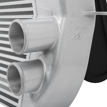 Picture of Mishimoto 2011-2014 Ford F-150 EcoBoost Silver Intercooler w- Black Pipes