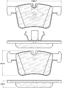 Picture of StopTech 14-16 BMW 228i Street Performance Front Brake Pads