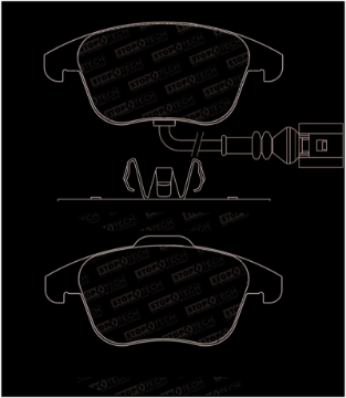 Picture of StopTech 2015+ Volkswagen Passat Street Performance Front Brake Pads
