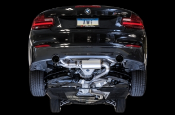 Picture of AWE Tuning BMW F22 M235i - M240i Touring Edition Axle-Back Exhaust - Chrome Silver Tips 90mm