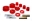 Picture of Energy Suspension 01-05 PT Cruiser - 03-04 Dodge Neon Red Front Lower & Upper Control Arm Bushing Se