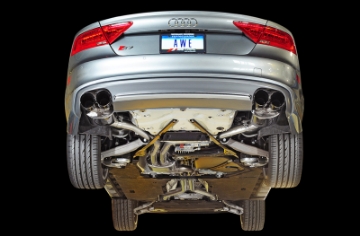 Picture of AWE Tuning Audi C7 - C7-5 S7 4-0T Touring Edition Exhaust - Diamond Black Tips