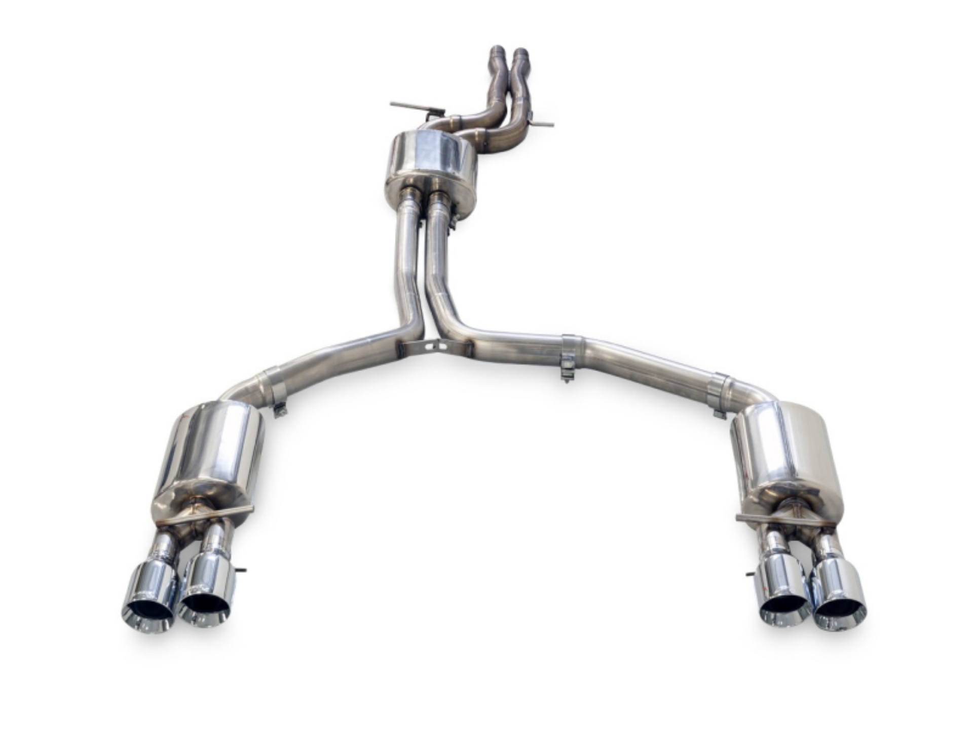 Picture of AWE Tuning Audi C7 A7 3-0T Touring Edition Exhaust - Quad Outlet Chrome Silver Tips