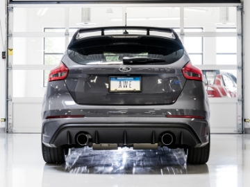 Picture of AWE Tuning Ford Focus RS Touring Edition Cat-back Exhaust - Non-Resonated - Diamond Black Tips