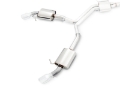 Picture of AWE Tuning Audi B9 A4 Touring Edition Exhaust Dual Outlet - Chrome Silver Tips Includes DP
