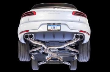 Picture of AWE Tuning Porsche Macan Touring Edition Exhaust System - Chrome Silver 102mm Tips