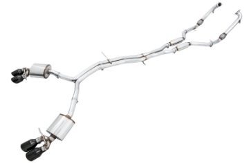 Picture of AWE Tuning Audi B9 S4 Touring Edition Exhaust - Non-Resonated Black 102mm Tips