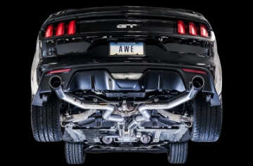 Picture of AWE Tuning S550 Mustang GT Cat-back Exhaust - Track Edition Chrome Silver Tips