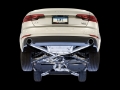 Picture of AWE Tuning Audi B9 A4 Track Edition Exhaust Dual Outlet - Chrome Silver Tips Includes DP
