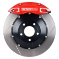 Picture of StopTech 00-05 Honda S2000 Front BBK w-Red ST-40 Calipers Slotted 355x32mm Pads and SS Lines
