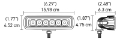 Picture of Hella Value Fit Mini Flush Mount 7-7in - 18W White Housing Flood Beam LED Light Bar