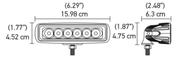 Picture of Hella Value Fit Mini Flush Mount 7-7in - 18W White Housing Flood Beam LED Light Bar