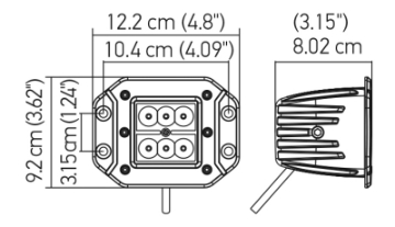 Picture of Hella Value Fit Flush Mount 3in 18W Cube Flood Beam LED Light