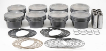Picture of Mahle MS Piston Set Ford 285ci 3-581in Bore 3-543stk 5-933in Rod -866 Pin -16cc 9-5 CR Set of 8