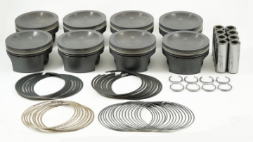Picture of Mahle MS Piston Set SBF 281ci 3-551in Bore 3-543stk 5-933in Rod -866 Pin 0cc 11-9 CR Set of 8