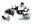 Picture of Innovative 96-00 Civic K-Series Black Aluminum Mounts 75A Bushings EG-DC Subframe