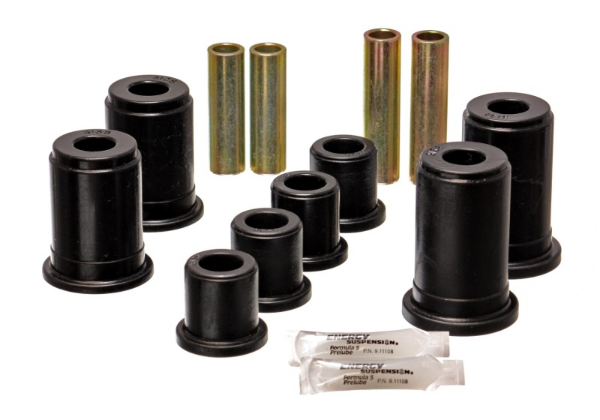 Picture of Energy Suspension 99-04 Chevy Silverado-GMC Sierra Black Front and Lower Control Arm Bushing Set