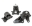 Picture of Innovative 98-02 Accord H-Series Black Steel Mounts 85A Bushings Auto Chassis Auto Trans